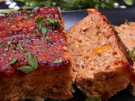 Transfer to a 8.5x4.5x2.5 inch glass. Cheesy BBQ Turkey Meatloaf