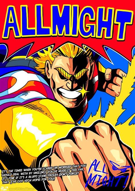 Bnha All Might Poster Print T Shirt Available By Neonufo On