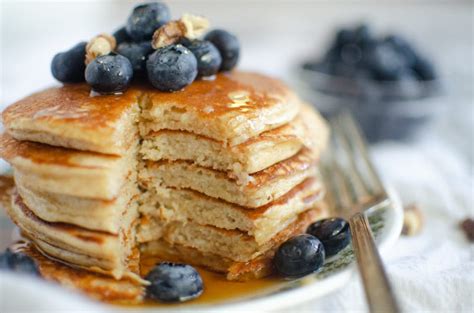 The best paleo blueberry pancakes ever! Fluffy Greek Yogurt Pancakes | Easy + Healthy | Chasing ...
