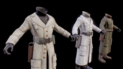 Colonel Autumns Coat With Variants 3d Model By Al