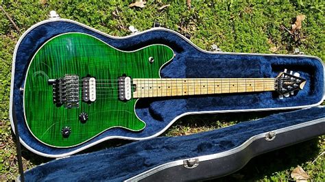 Usa Peavey Wolfgang Standard Deluxe 1999 Transparent Green Reverb