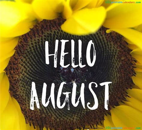 Pin On Hello August Images