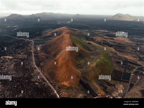 Aerial Photo Of Volcanoes In Lanzarote Canary Islands Photo Of