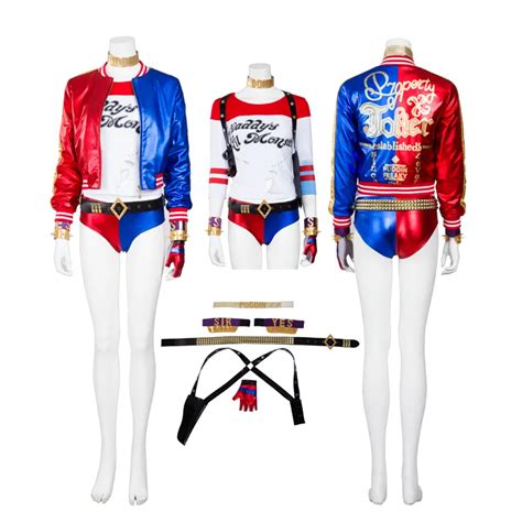 suicide squad harley quinn cosplay costume halloween carnaval costumes harley quinn clown