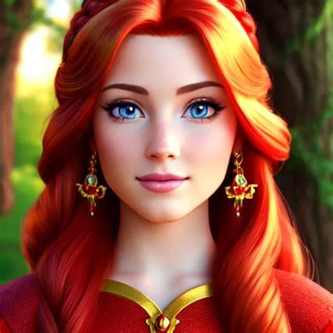 A Realistic Feminine Princess Rapunzel But With Re Openart