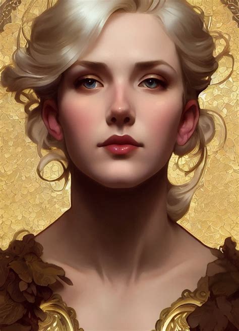 Breathtaking Baroque Blonde Beauty Full Head Midjourney Openart