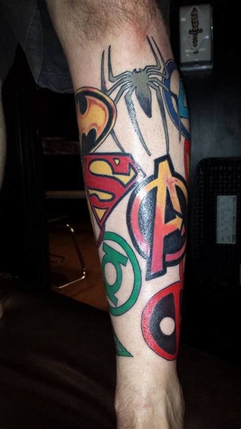 Super Heroes Tattoo Tattoos Dc Tattoo Marvel Tattoos