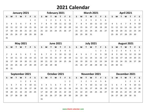We tested the best photo calendar services so that you can pick the right company to trust with your memories. Yearly Calendar 2021 | Free Download and Print