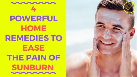 4 Powerful Home Remedies To Ease The Pain Of Sunburn ☀️ Health Tips 2
