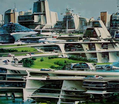 John Berkey Retro Futurism Sci Fi City Future City