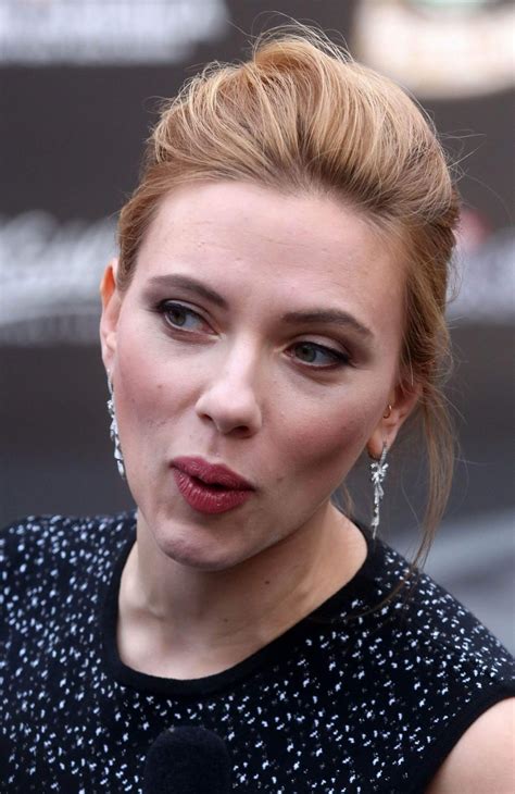 Scarlett Johansson At Captain America The Winter Soldier Press Event