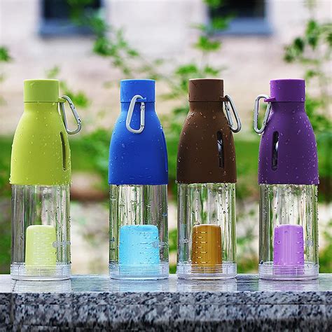 500ml Fancy Tea Plastic Water Bottle Creative Water Cup Outdoor Cup In