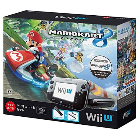 Restored Wii U Mario Kart 8 Set Black Refurbished