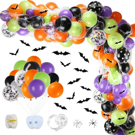 Buy Auihiay 155 Pieces Halloween Balloon Garland Arch Kit Include