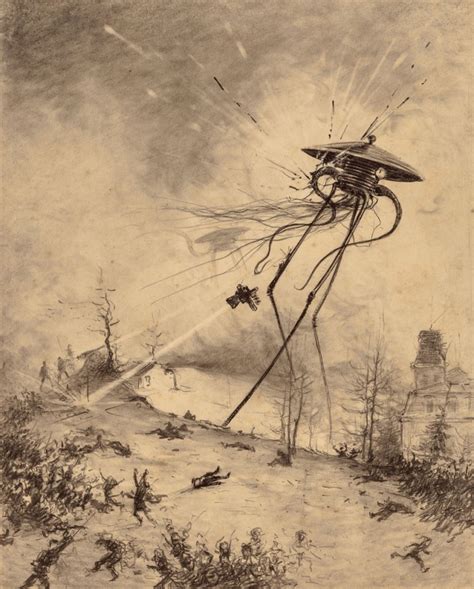Les Illustrations D Alvim Corrêa Pour La Guerre Des Mondes En 1906