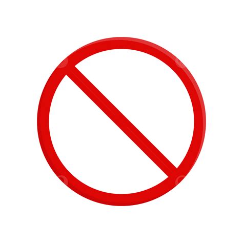 Segnale Di Divieto Trasparente Simbolo Di Proibizione Segno Di