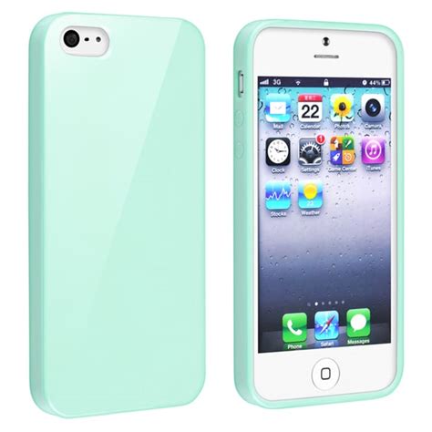 Shop Insten Mint Green Jelly Tpu Rubber Skin Phone Case Cover For Apple