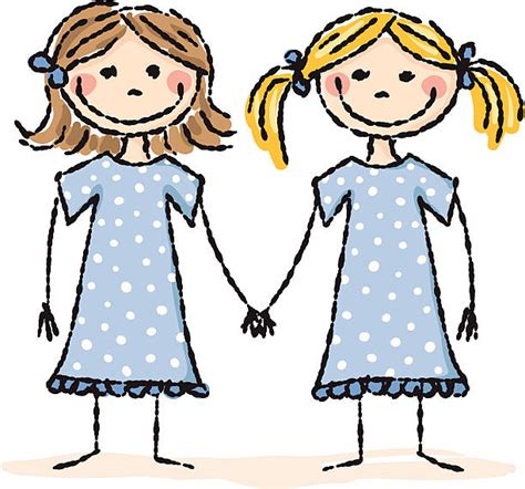 Stick Figure Holding Hands Drawings Clip Art Vector
