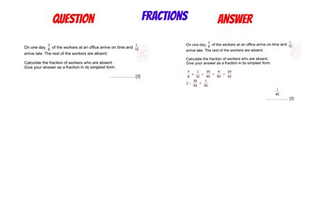 Gcse Revision Fraction Problems Gcse Revision Fractions Math