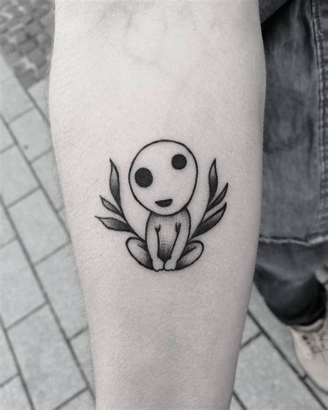 Smiling Kodama Princess Mononoke Tattoo Ghibli Tattoo Tattoos