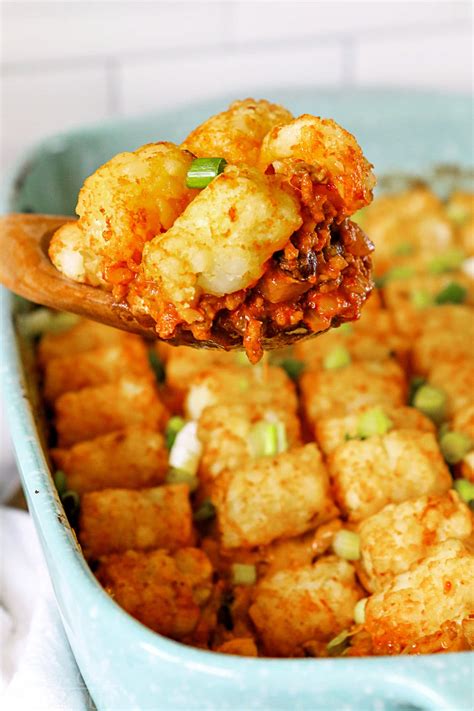 Looking for an easy casserole recipe? Taco Tater Tot Casserole - Mom On Timeout