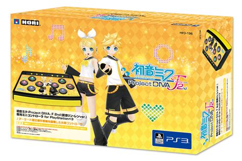 画像集hori，鏡音リン・レン仕様のps3「初音ミク Project Diva F 2nd」専用コントローラをゲームと同時発売。直販限定