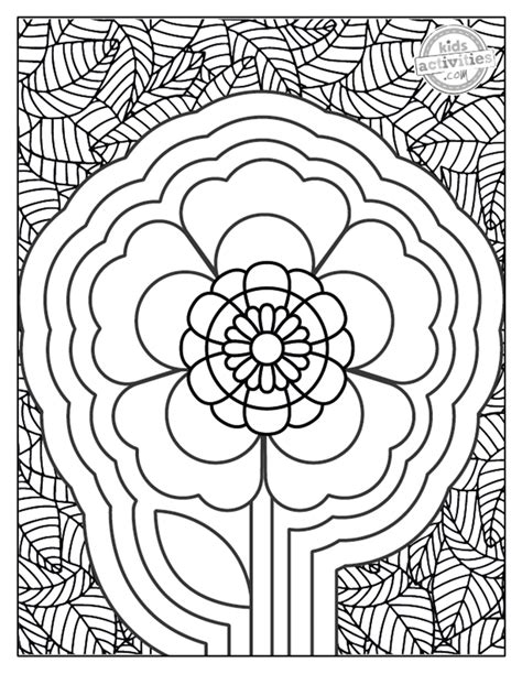 Free Printable Hard Coloring Pages Kids Activities Blog