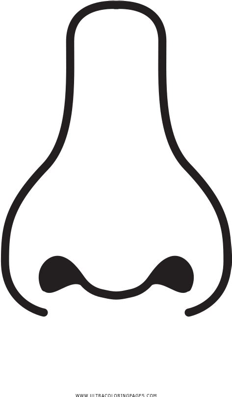 Nose Coloring Page Clipart - Full Size Clipart (#3319985) - PinClipart