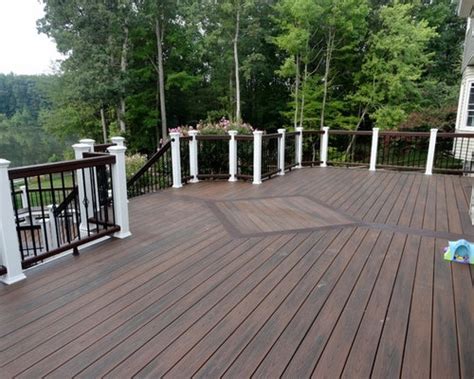 Deck color ideas,deck colors for beige house,grey deck stain ideas,how to choose a deck stain to coordinate with your house,popular deck colors, with. Two Tone Decking | Houzz