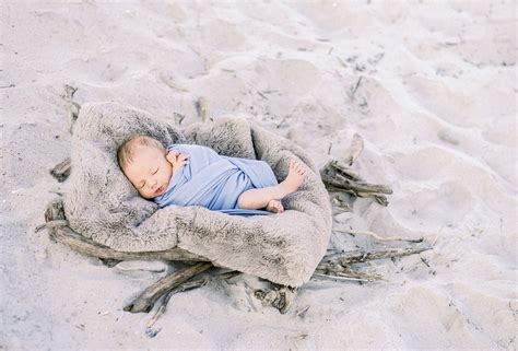 Outdoor Beach Newborn Photos Topsail Island — Beach Photo Topsail