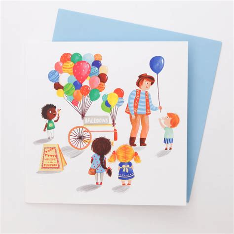 A Bright Balloons Greetings Card By Emma Randall