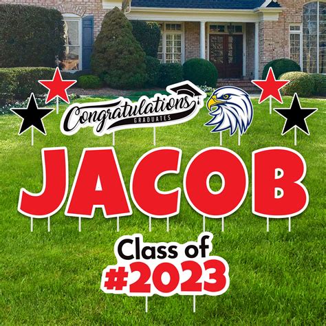 Personalized Graduation Yard Sign Letters 18 Custom Etsy