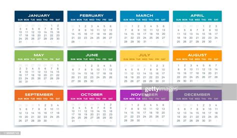 Calendar 2021 High Res Vector Graphic Getty Images