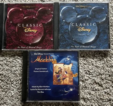 Walt Disney Presents Classic Disney Vol 1 And 2 Cd Aladdin Lion King £9