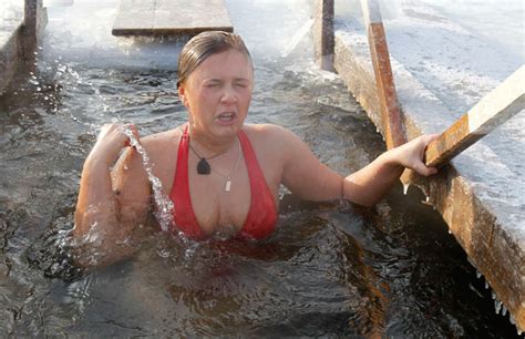 Russian Orthodox Christians Celebrate Epiphany By Taking A Dip In Icy Water