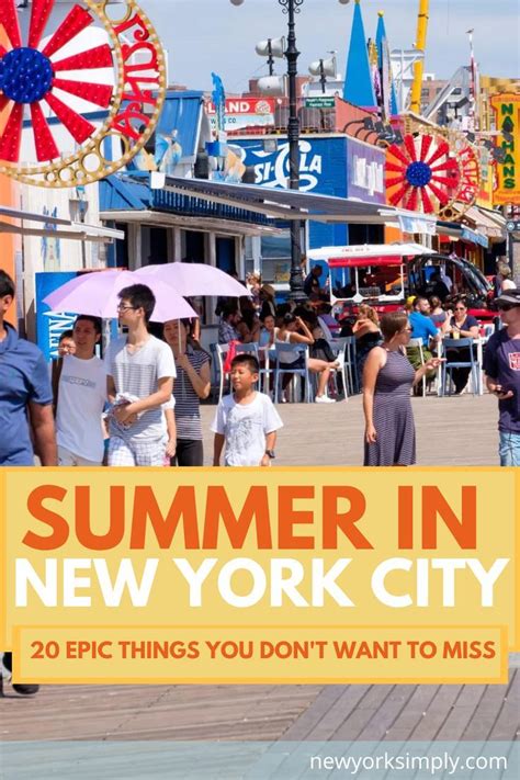 20 Epic Summer Activities To Do In New York City Summer In Nyc New