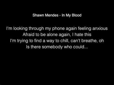 Hope you enjoy it :) follow me on instagram: Shawn Mendes - In My Blood Lyrics ( on Sounds Like Friday ...