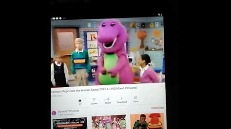 Barney In Concert Barney Red Blue And Circles Too Pop Goes The Weasel