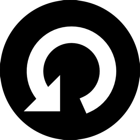 Rotating Circular Arrow Symbol In A Circle Free Arrows Icons