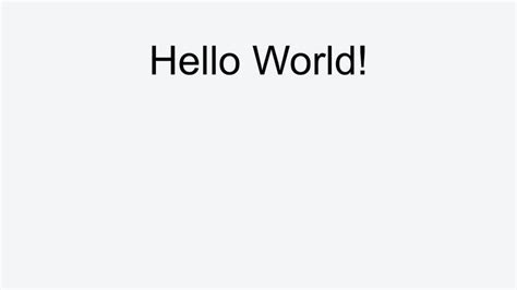 React Helloworld