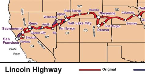 Historic Lincoln Highway Map