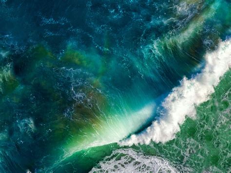 Ocean Waves Ios Stock 5k Download Hd Wallpapers