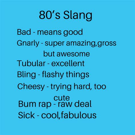 80s Slang Words And Phrases With Meanings (101 Examples, 41% OFF