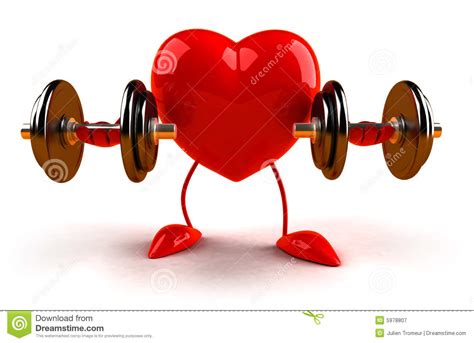 Bodybuilding Heart Stock Image 30783691