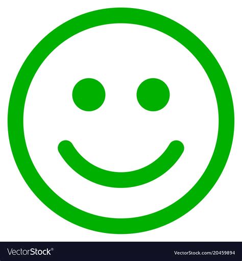 Glad Smiley Flat Icon Royalty Free Vector Image
