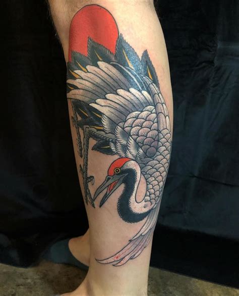 Traditional Japanese Crane Done By Levi Polzin At
