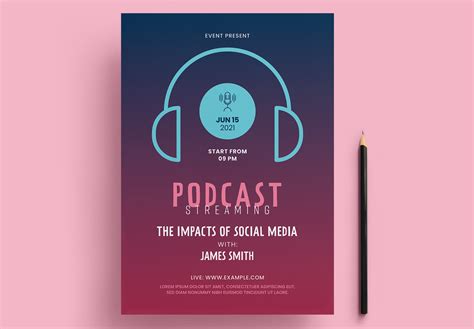Podcast Flyer Graphic By Bourjart20 · Creative Fabrica