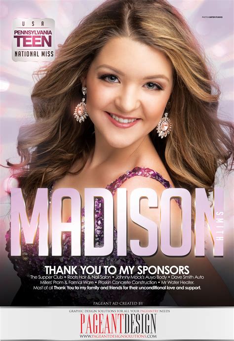 awesomepageantad‬ designed for madison smith for the official usa national miss program book