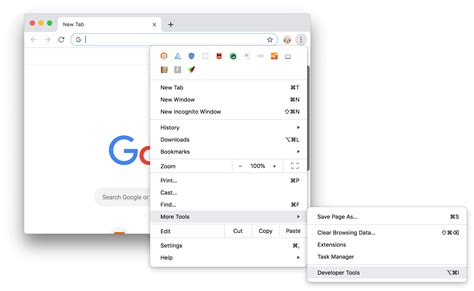 Cách Mở Developer Tools Trên Chrome