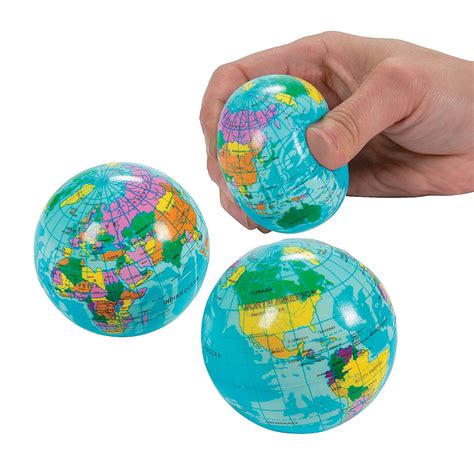 Globe Stress Balls Toys 12 Pieces 886102786154 Ebay